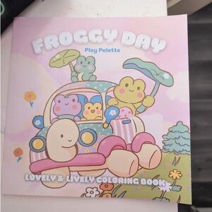 Frog colouring book